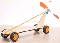 student science experiment diy rubber band power car childrens technology small production play teaching aids small invention