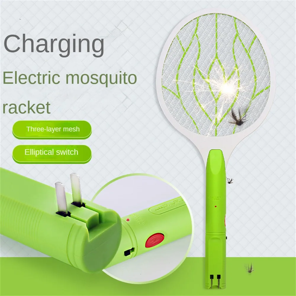

Rechargeable Electric Fly Swatter Mosquito Trap New Mosquito Killer Home Bug Zappers In-line Type Mosquito Swatter Household