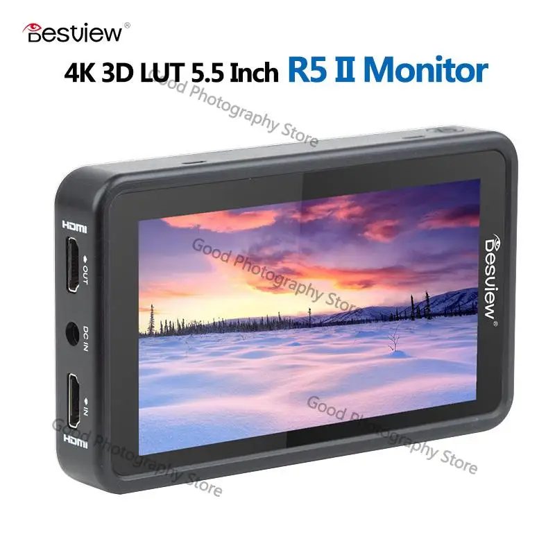 

Desview Bestview R5 II Field Monitor for DSLR Camera 5.5 inch Touch Screen HDR 3D LUT Monitor 4K 1920x1080p Display R5II Monitor