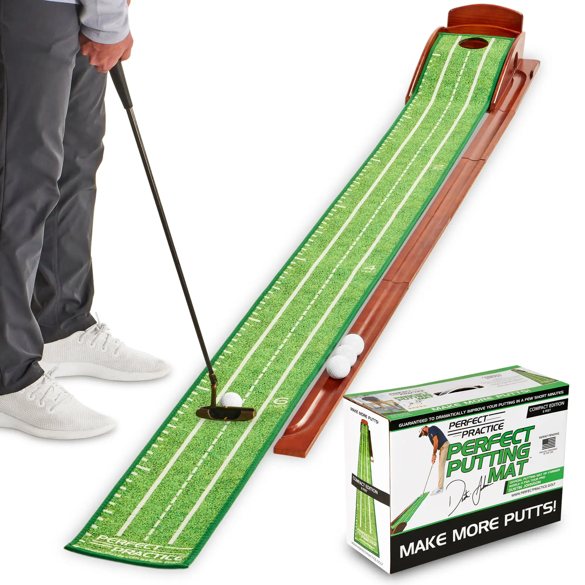 

Putting Mat Compact Edition, 8', Crystal Velvet Trueroll Technology