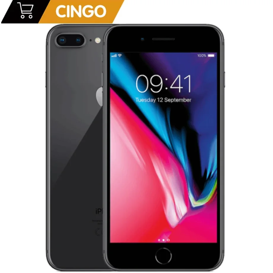 Разблокированный смартфон Apple Iphone 8 plus, 2675 мАч, 3 ГБ ОЗУ, 64 ГБ/256 Гб ПЗУ, 12,0 МП, сканер отпечатка пальца, iOS 11, 4G, LTE, 1080P, экран 5,5 дюйма