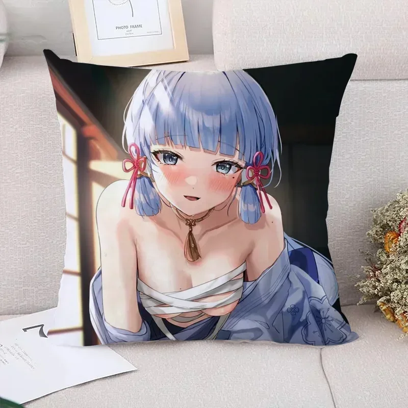 Genshin Impact Чехлы для подушек кровати Декоративные наволочки Декор 40x40 Диванные