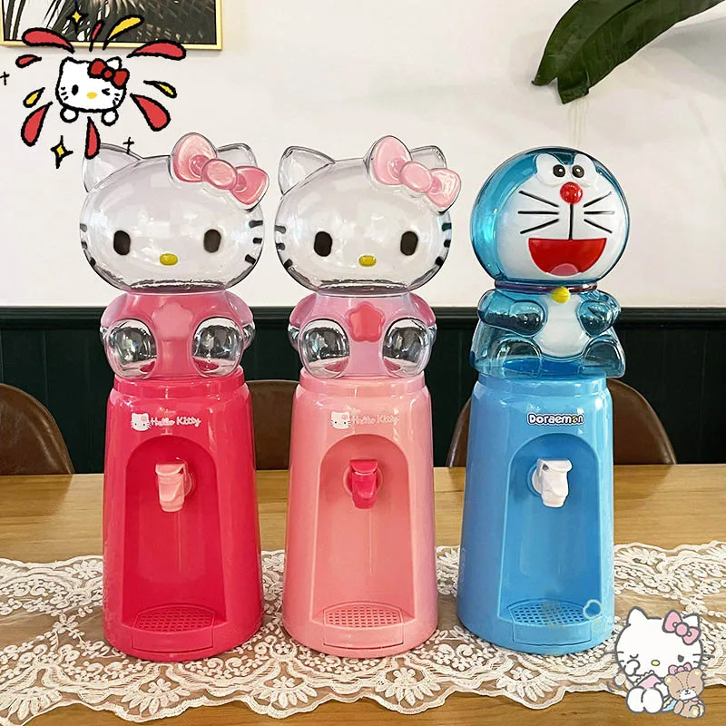 

Kawaii Sanrio Accessories Hello Kittys Mymelody Keroppi Cartoon Cute Mini Press Water Dispenser Dormitory Anime Dolls Girl Gift