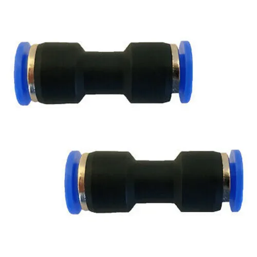 

2pcs 6mm Pneumatic Fitting Tube Connector Fittings Air Quick Water Pipe Push In Hose Quick Couping OD Multiple Type