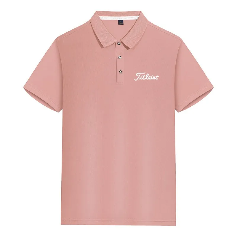 

Модные рубашки для гольфа, новая брендовая спортивная одежда с коротким рукавом, мужская рубашка-поло для гольфа с лацканами, повседневная ...