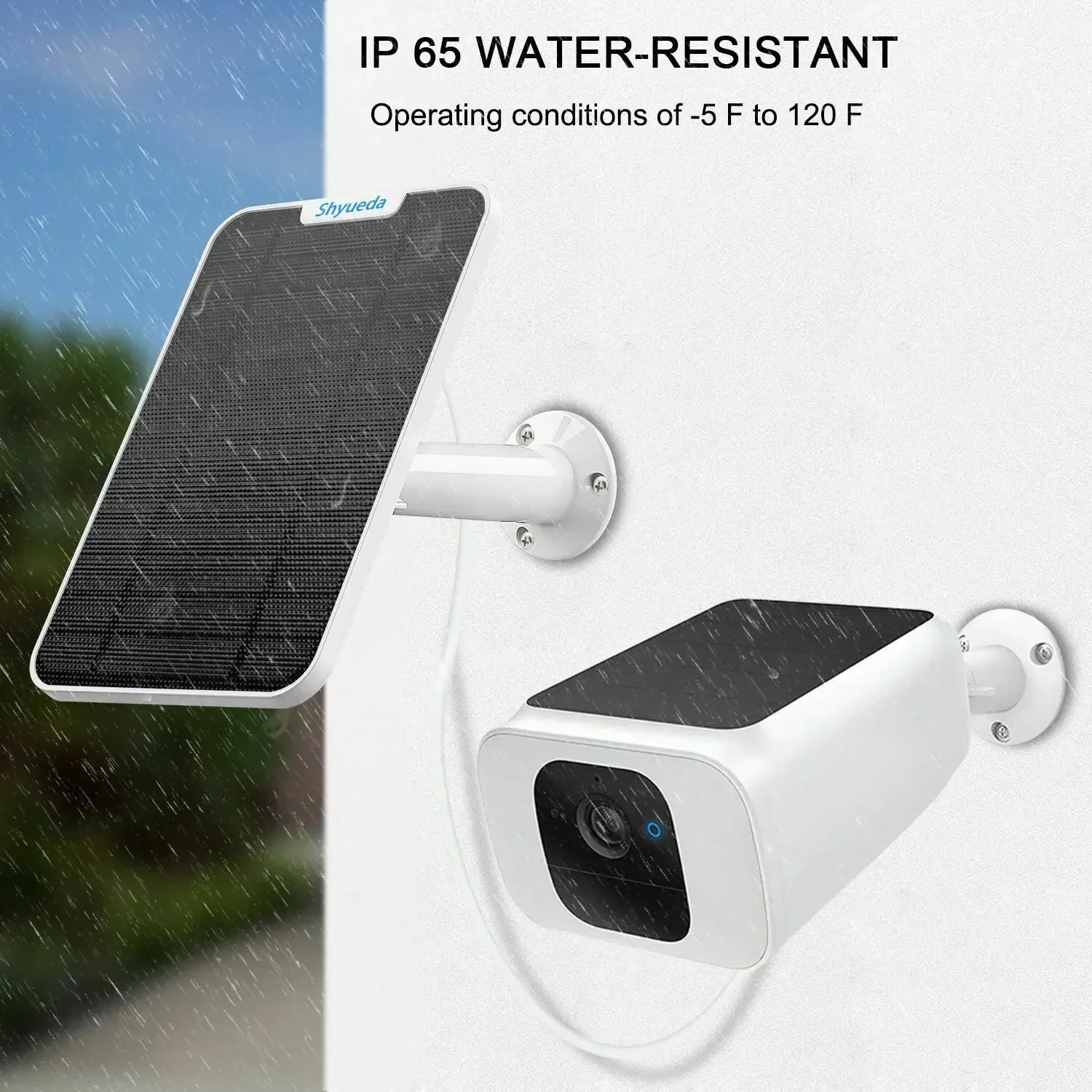 

Крепление кабеля питания для зарядки солнечной панели 4 Вт для eufy Security SoloCam S40 L20 L40 S340 c210 (белый)