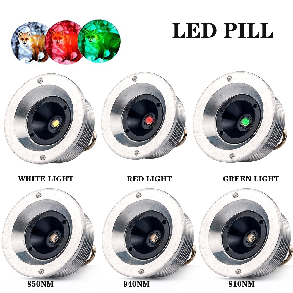 

UniqueFire IR850nm 940nm белый/зеленый/красный светодиодная лампочка для фонаря