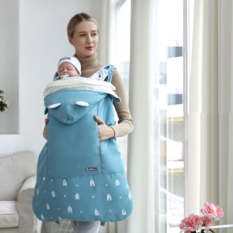 Brand New Thicken Warm Wrap Sling Baby Carrier Outdoor Windproof Baby Backpack Blanket Carrier Cloak Funtional Winter Cover Hot