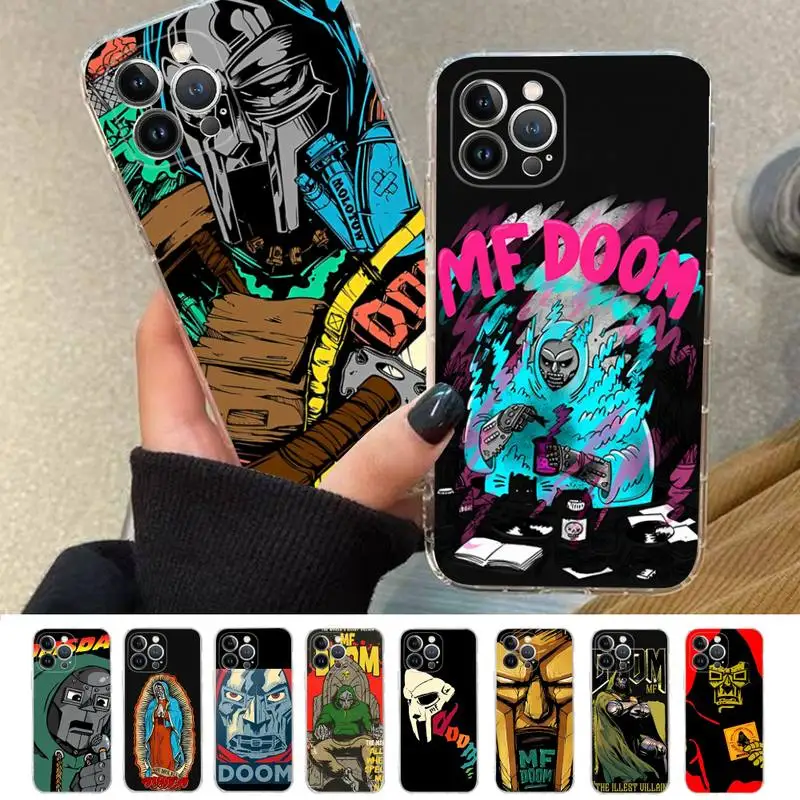 

M-MFS D-DOOMS Rapper Phone Case For iPhone 8 7 6 6S Plus X SE 2020 XR XS 14 11 12 13 Mini Pro Max Mobile Case