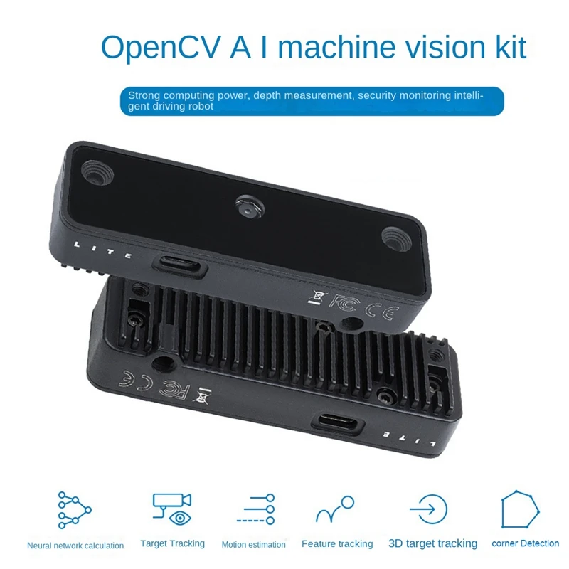 

OAK-D-Lite 0.3MP-13MP 60Fps/200Fps HD Camera For Opencv Object Detection/Depth Measurement AI Machine Vision Kit