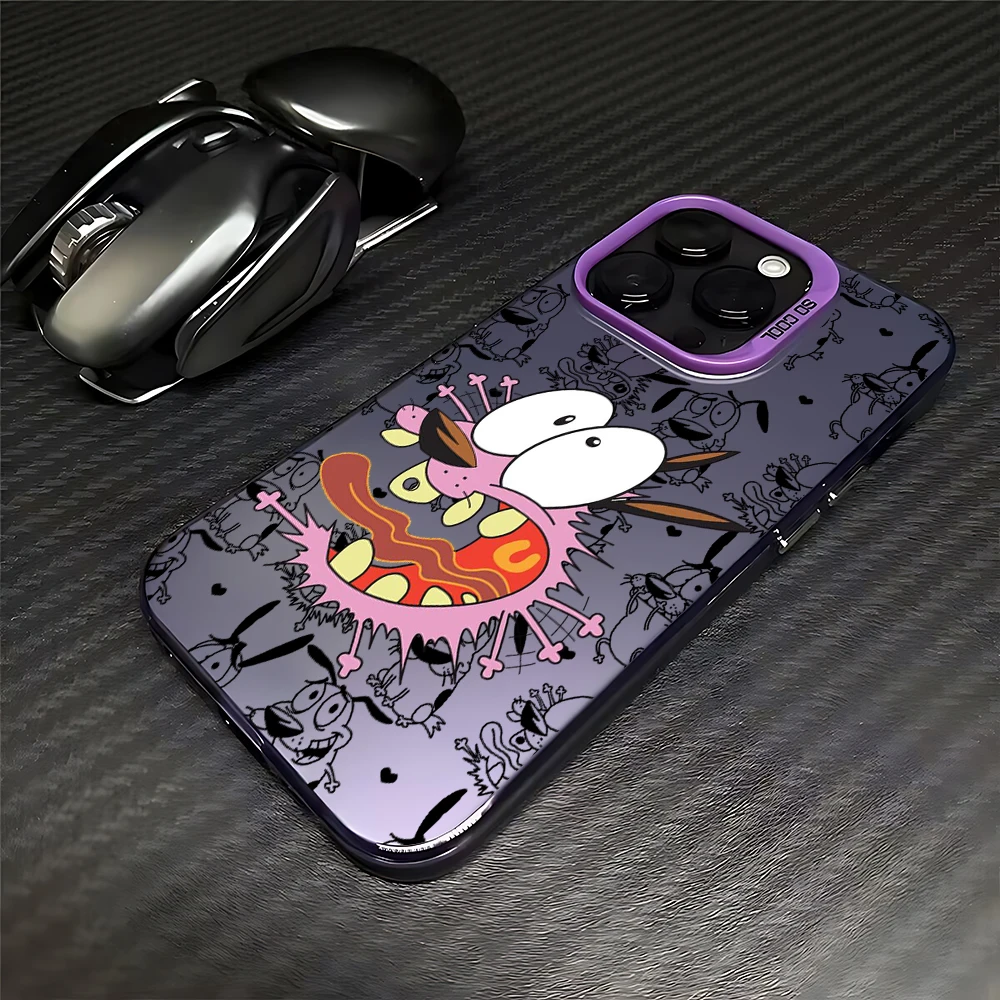 Фото Чехол для телефона CARTOON COURAGE Cowardly Dog для iPhone 16, 15, 14, 13, 12, 11 Pro Max XS X XR 7 8 Plus Mini SE 2020 2022 №5