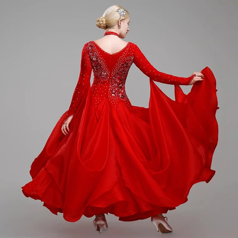 Новинка 2023 года платье для бальных танцев женщин современные танцевальные