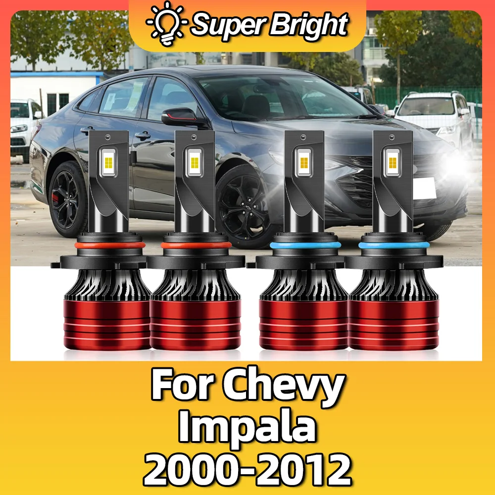 Автомобильные фары 6500K 2000 лм автомобильная лампа для Chevy Impala 2001 2002 2003 2004 2005 2006 2007 2008