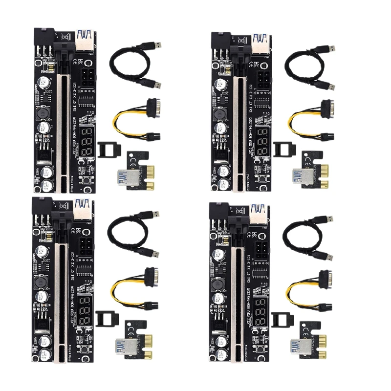 

2X Новый подъемник Pci Express X16, температура 6 штырьков, USB-кабель Pcie, подъемник для видеокарты, графического процессора, майнинга биткоинов