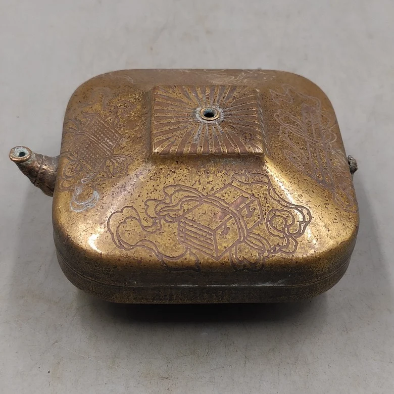 Капли воды из чистой меди каллиграфия Rongbao Studio квадратные капли ремесла обучение