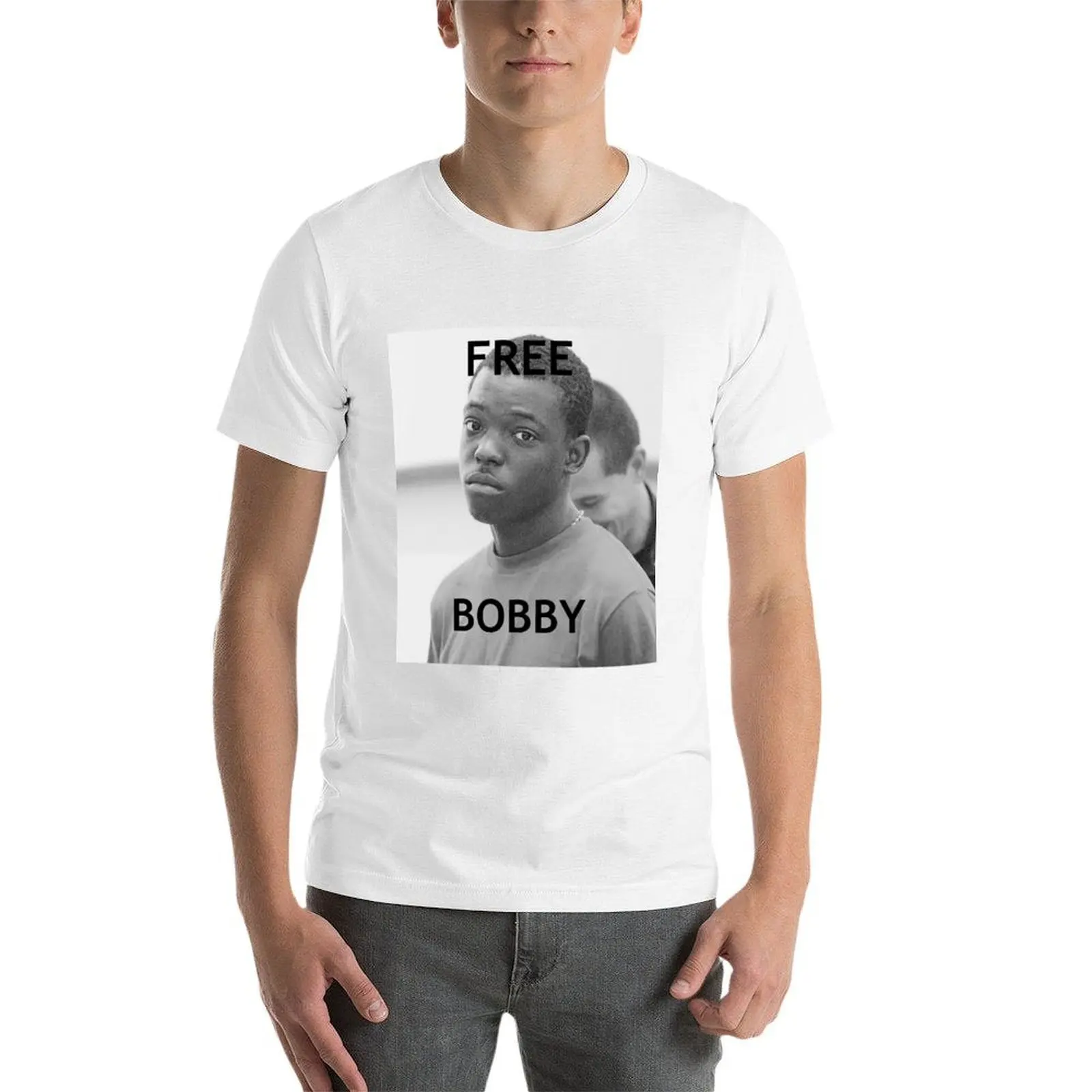 Фото Футболка FREE BOBBY SHMURDA, высокоэластичная спортивная футболка №3