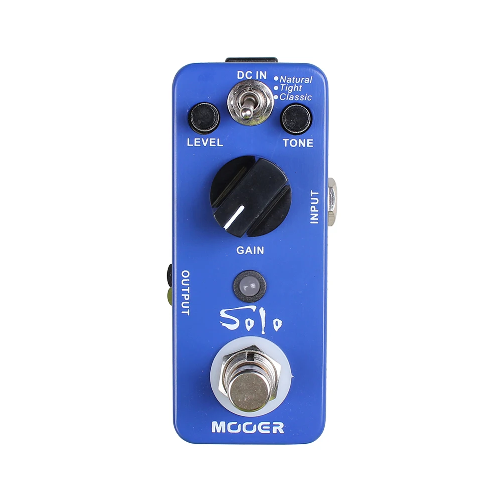 MOOER SOLO Distortion Guitar Effect Pedal High-Gain 3 Modes(Natural/Tight/Classic) True Bypass Full Metal Shell Guitar Pedal
