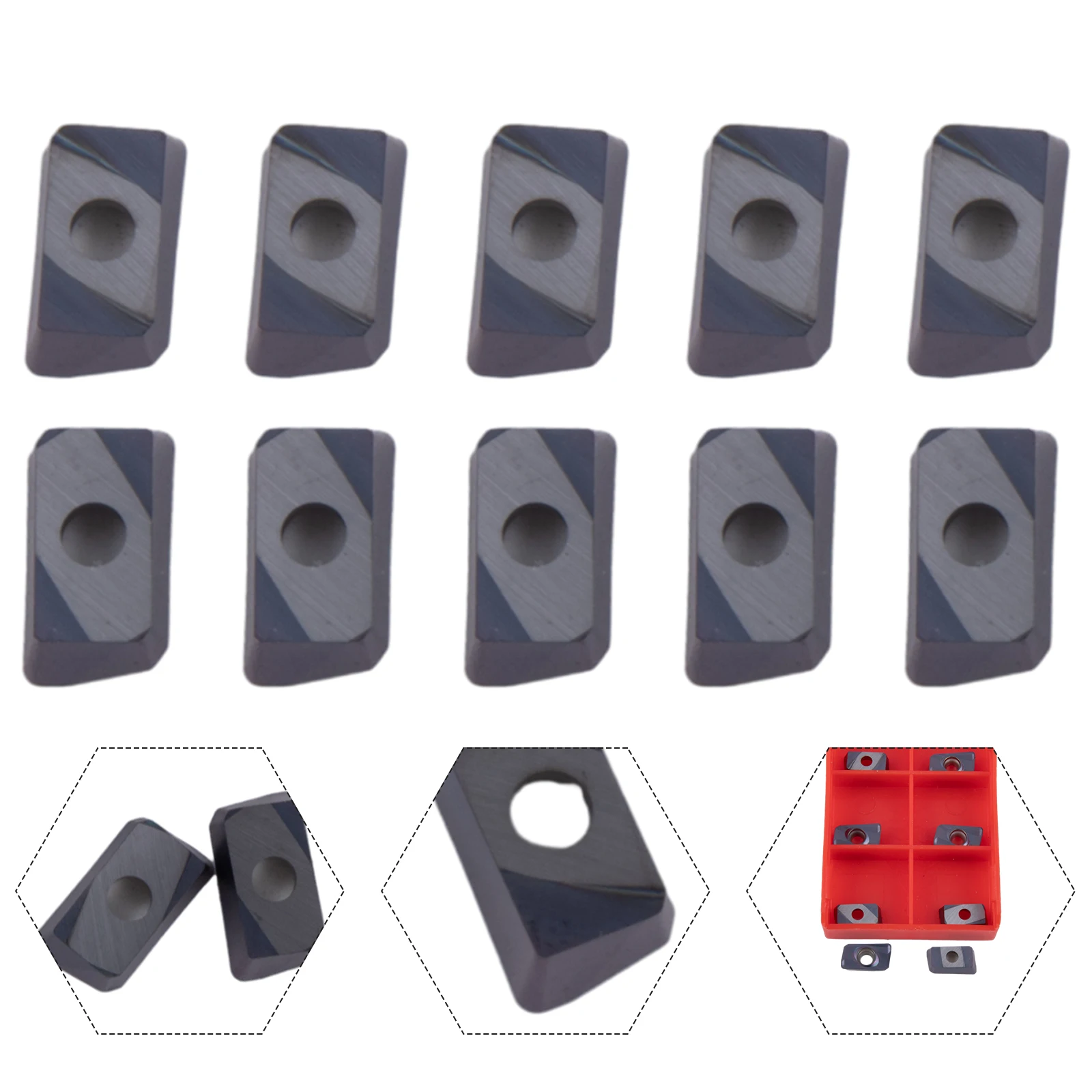 Надежный зажим и простая замена с твердосплавными пластинами APMT1604 PDER M2 VP15TF H 2