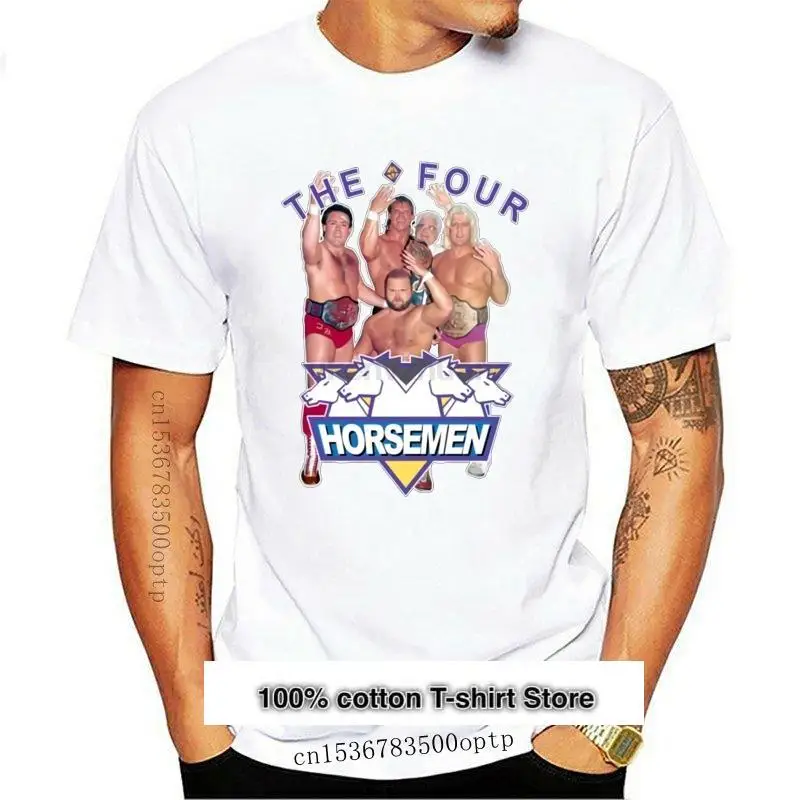 

Camiseta con estampado de The Four Horsemen NWA Ric Flair Retro Legend, camisa de fans clásica, nueva