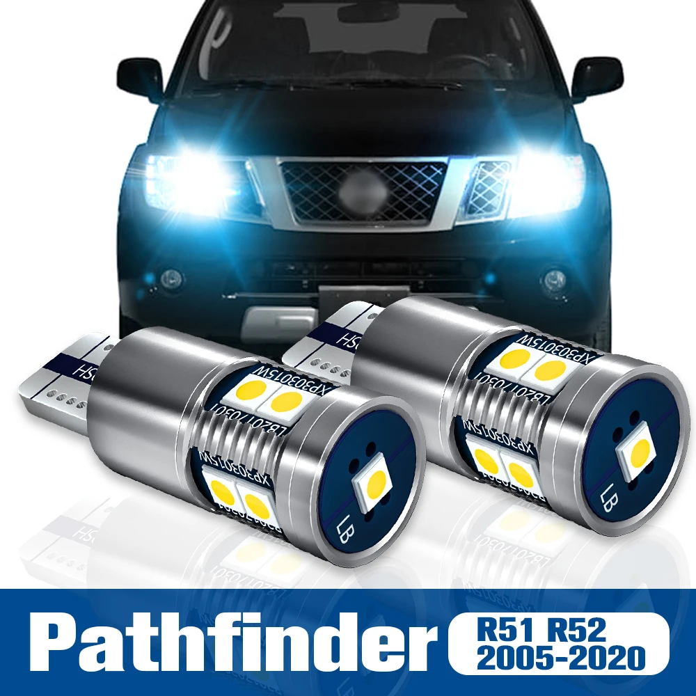 2pcs LED Clearance Light Bulb Parking Lamp Accessories Canbus For Nissan Pathfinder R51 R52 2005-2020 2012 2013 2014 2015 2016