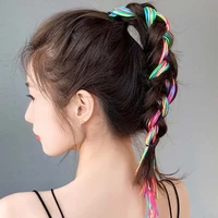 rainbow color cute girl curler hair braid hair styling tools hair roller braid maintenance the princess hair accessory