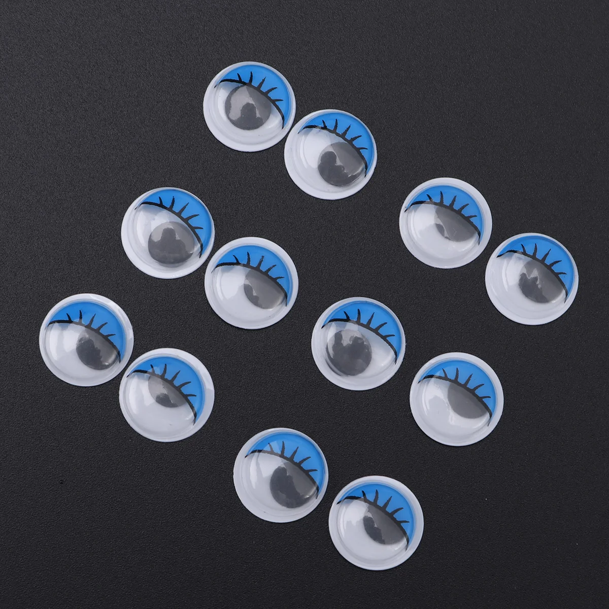 

100 Pcs Toys DIY Craft Wiggle Eyes Babydoll Toy Making Wiggly Eye Toys DIY Cartoon Eyes Animal
