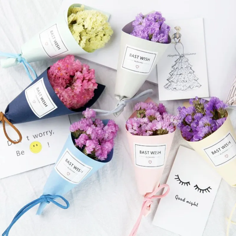 

Mini Fresh Natural Real Dried Flowers Forget-Me-Not Birthday Valentine's Day Gifts Party Wedding Decoration Bedroom Comfort