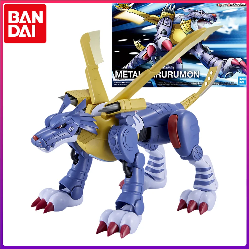 

Bandai Original Digimon Figure Rise FRS Metal Garurumon Anime Action Figure Assembly Model Toys Model Dolls Gifts for Children