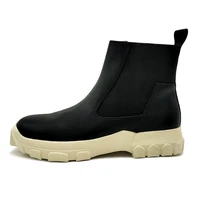 rmk owews shoes increase the head layer cowhide martin boots mens leather fashion casual high top shoes chelsea boots tops