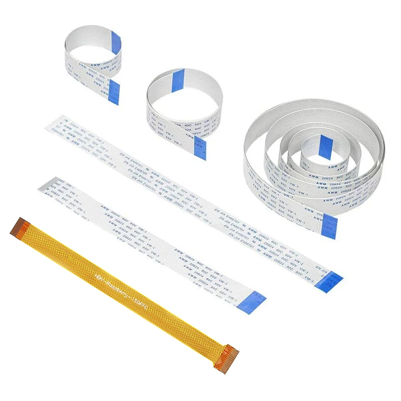 

Raspberry Pi Camera Ribbon Flex Extension Cable 15/16/30/50/100/200cm FFC Cable For Raspberry Pi 4B/3B/3B+/2B Zero 2W/W/1.3
