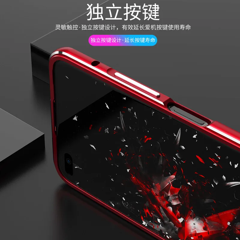 Dropshipping Aluminum Metal Bumper Case For Honor V30 V 30 Pro Huawei Nova 6 Slim Border Cover CASE Lens Carmera+Frame Protector