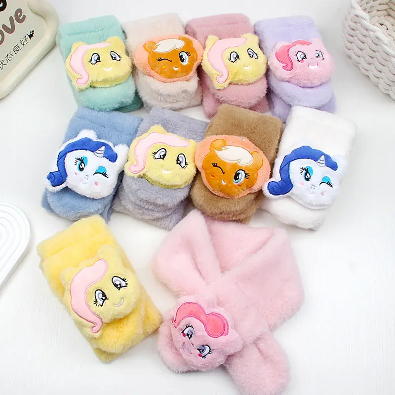 Новый инновационный шарф My Little Pony с героями мультфильмов осенне-зимний милый