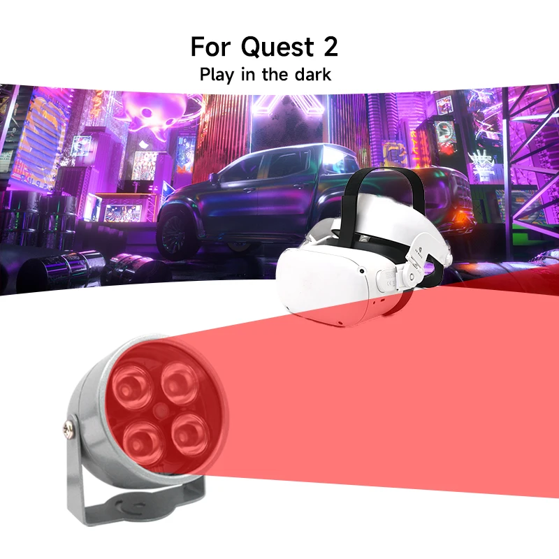 

IR Light For Oculus Quest 2 Infrared Light For VR LED Vision Lighting Improve Clarity, Sensitive Tracking, VR Play At Night