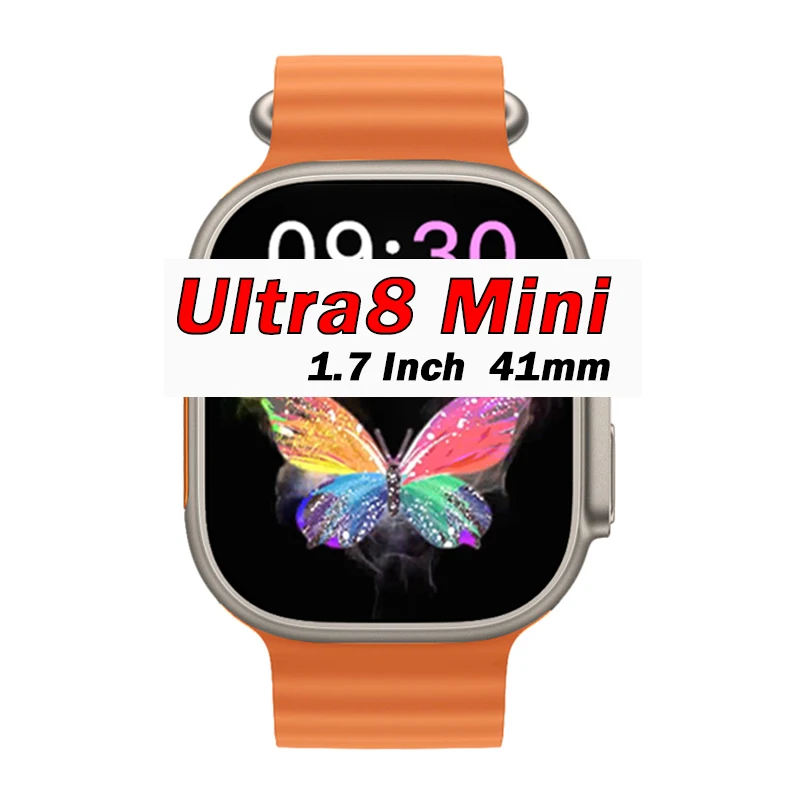 

Smart Watch IWO Ultra 41mm NFC Women Men 1.7 Inch HD Series8 Bluetooth Call Heart rate Wireless Charging Ultra8 Mini Smart Watch