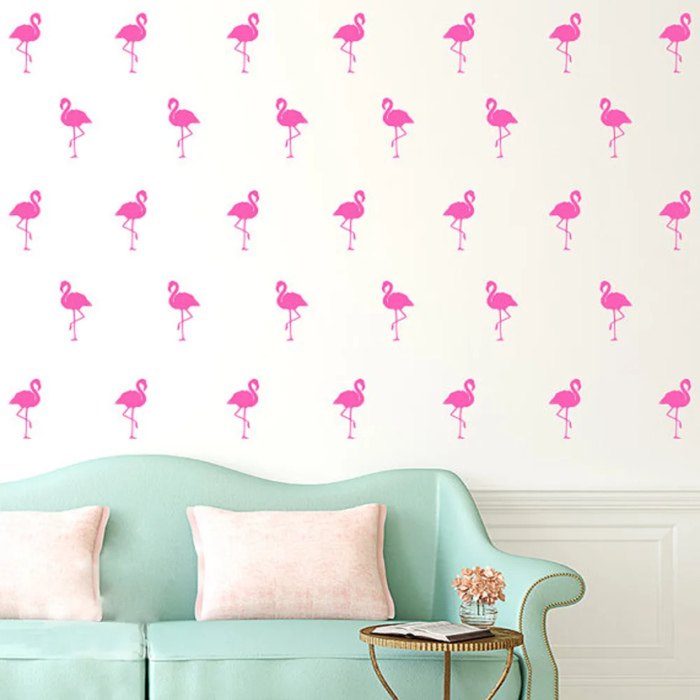 

Beautiful Flamingo Wall Stickers Bird Decals For Kids Rooms New Design Home Decoration Art Mural Vinyl Self Adhesive Wallpaper