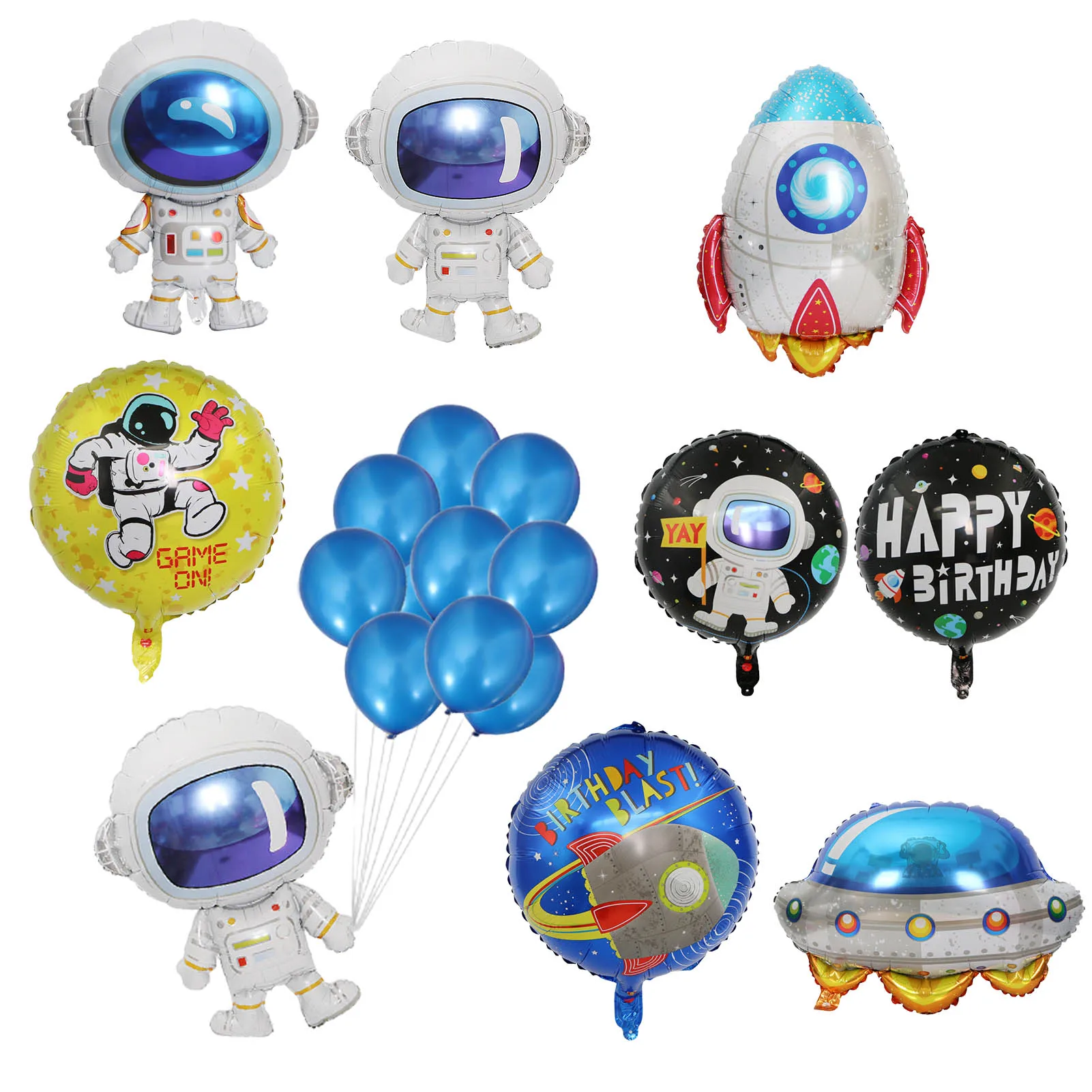 

3D воздушный шар из фольги в виде астронавта, воздушные шары в виде ракеты, воздушные шары для мальчиков, детей, космонавт, Вселенная, космос, ...