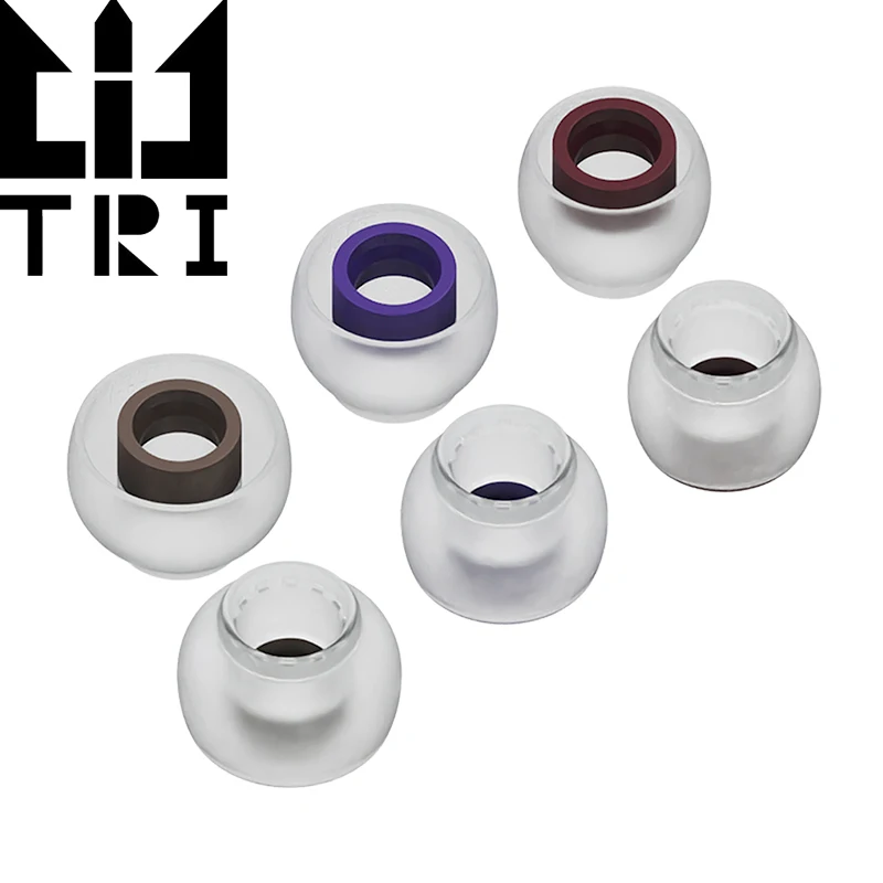 

TRI Clarion Silicone Earphone Eartips for S/M/L Size Headphone Accessory Wired Headset Earbuds TRI X HBB KAI I3 Pro IEM 3 Pairs