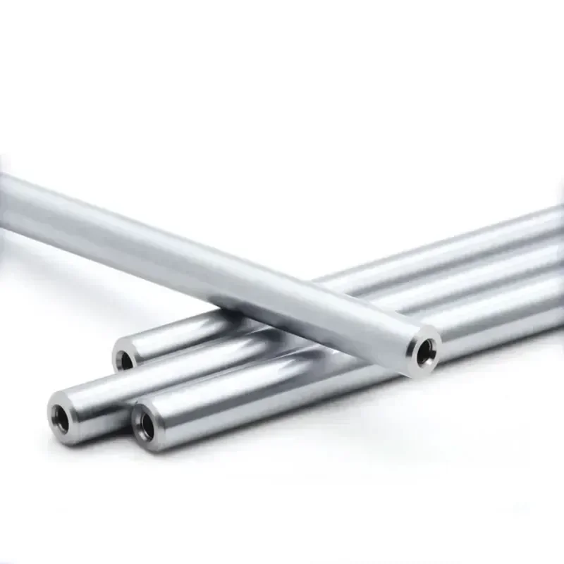 Linear shaft OD6/8/10/12/16/20mm Length100-550mm with two ends of M3/M5/M6 thread hole depth 8-16mm Chromed Harden Rod Shaft