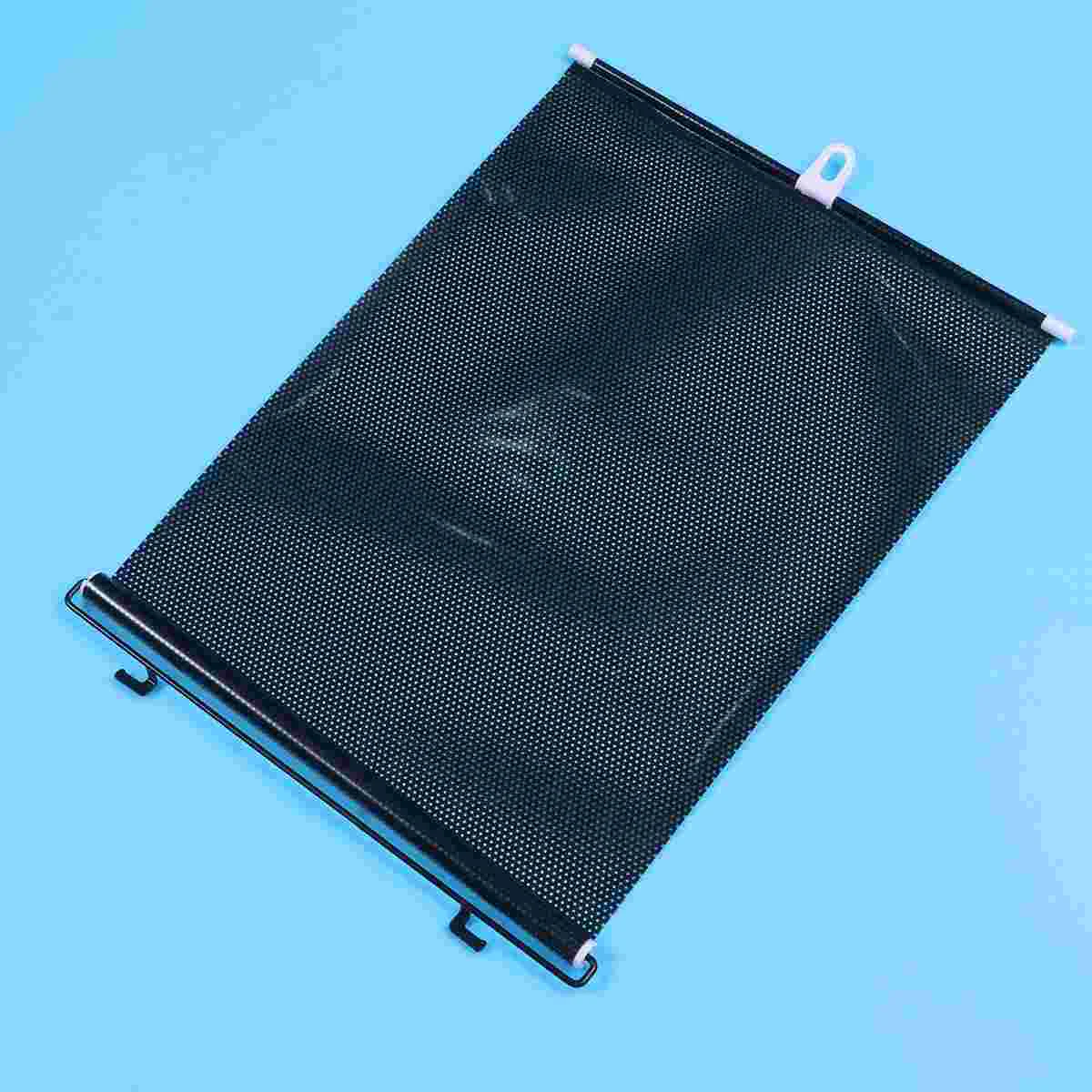 

2 Set Automatic Curtains Window Roller Vehicle Car 60X40cm Sub Shade Protector Black Retractable Sun
