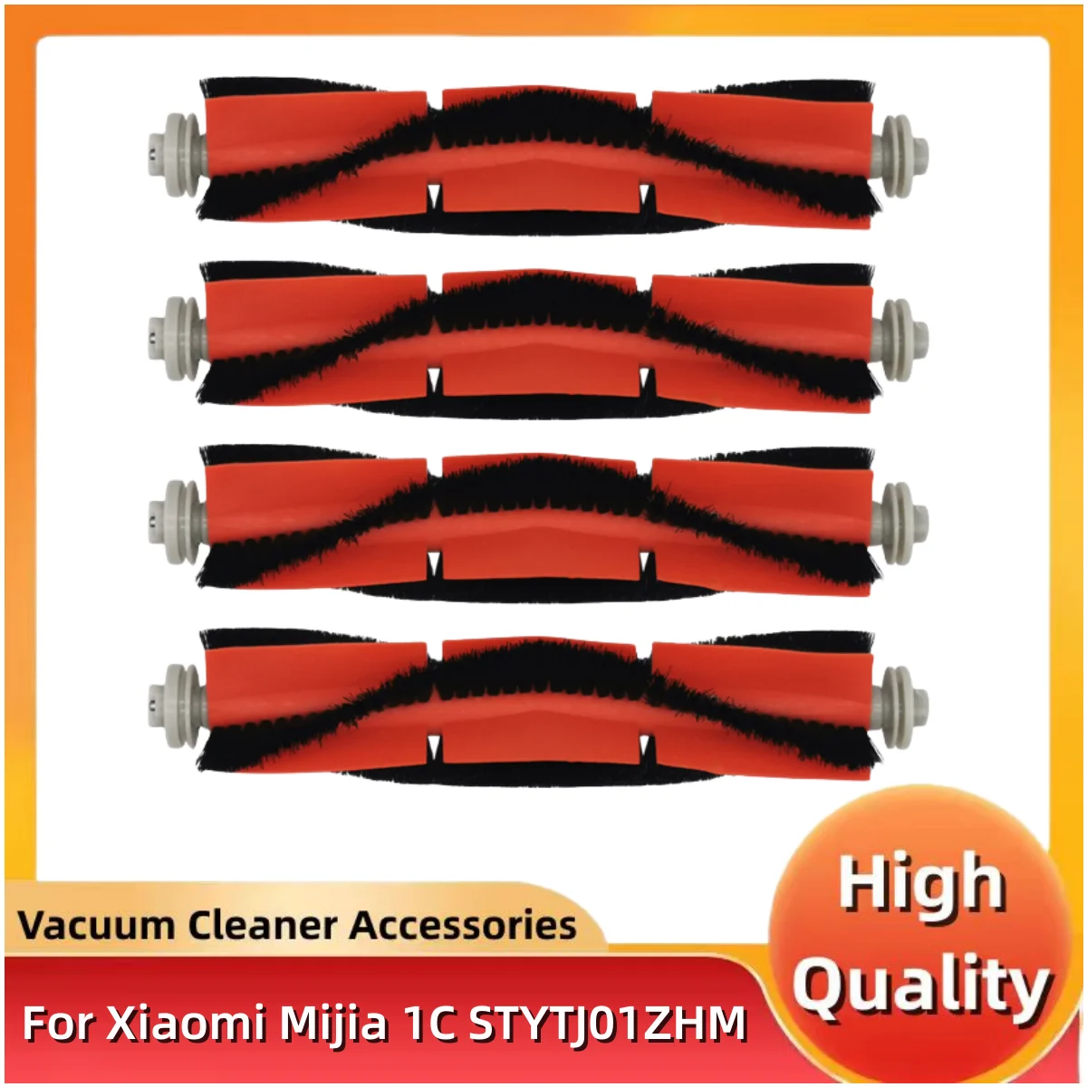 

4pcs Main Brush Roller Suitable for Xiaomi Mijia 1C STYTJ01ZHM Robot Vacuum Cleaner Parts Kits Replacements