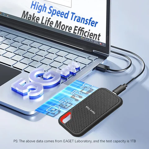 Портативный твердотельный накопитель 256 ТБ USB3.1 Type-C