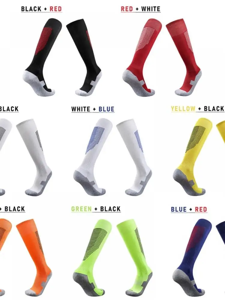 

2022 Men'S And Women'S New Towel Bottom Football Socks Thickened Non-Slip Sweat-Absorbing Wear-Resistant Sports Cotton Socks
