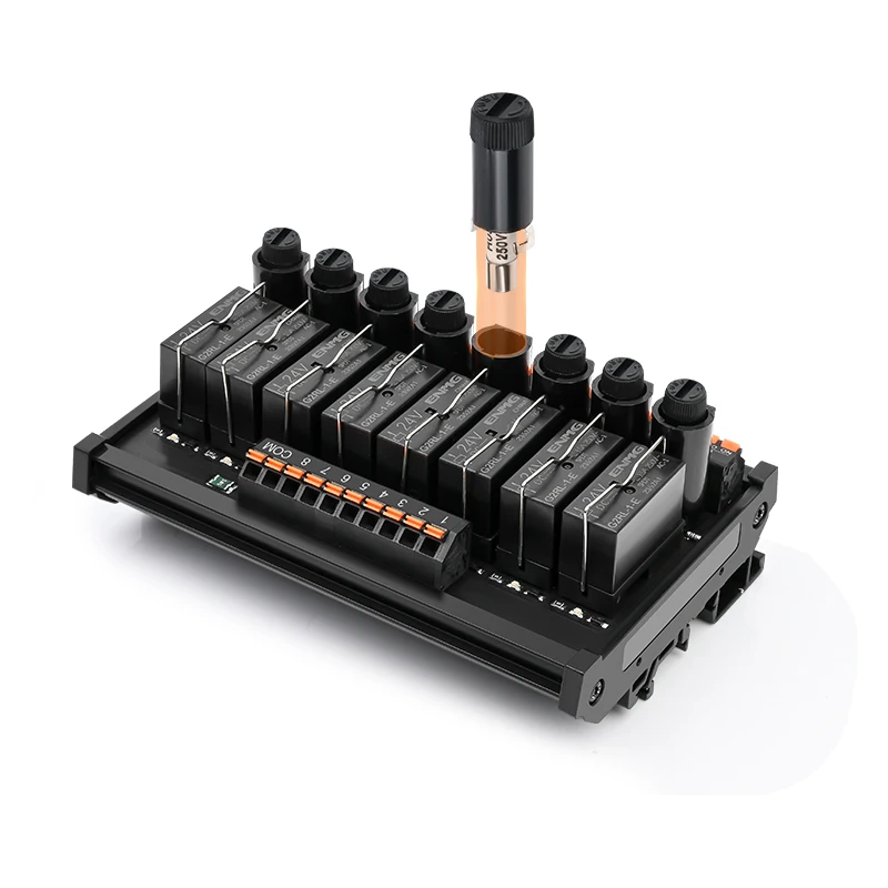 ENMG пружинное 8-позиционное реле 16-позиционный модуль постоянного тока 24 В 12