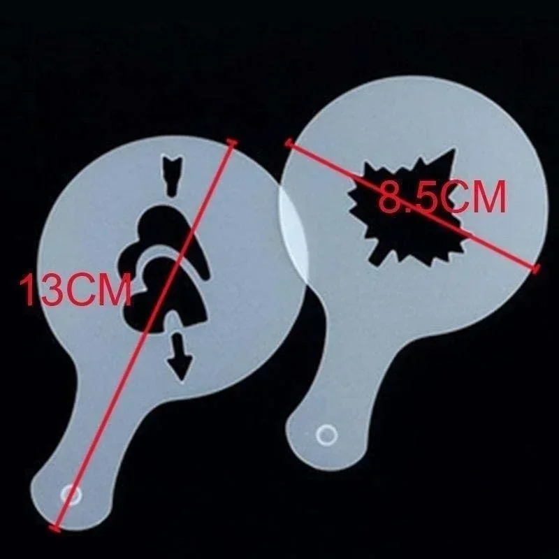 16 шт./набор трафареты для рисования кофе