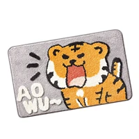 tiger bath mat anti slip rug tigers animal pattern rug with strong water absorption for bathroom bedroom kids room 3 patterns