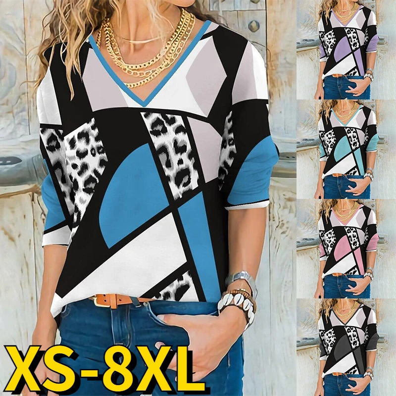 

Женский Повседневный Свободный пуловер с длинным рукавом и V-образным вырезом