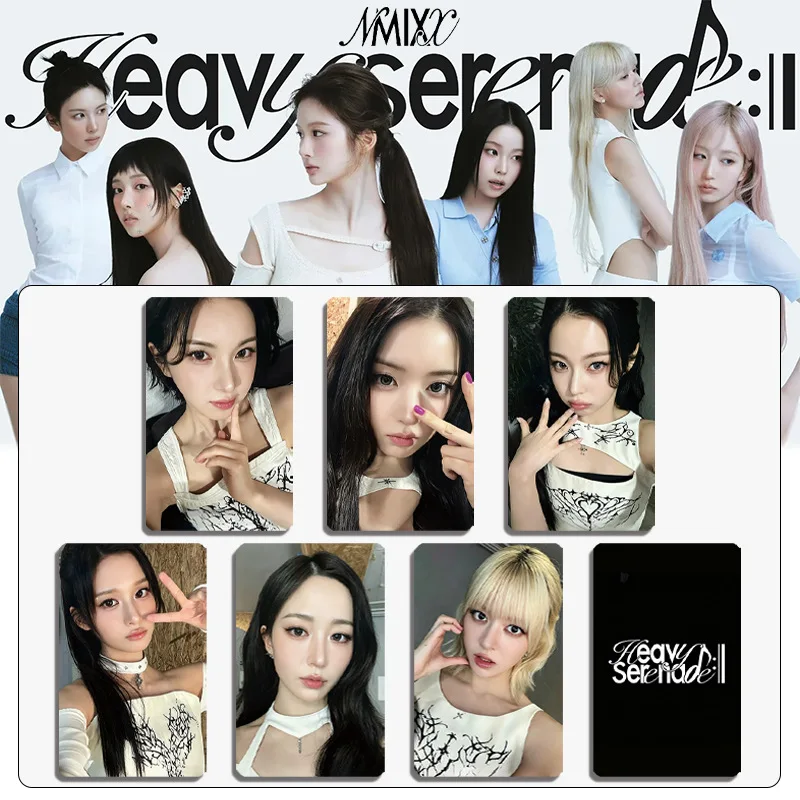Фото Коллекционные фотокарточки K-pop NMIXX из нового альбома Heavy Serenade, 6 шт./набор, с изображениями Мингсина, Хэвона, Кюджина, Лили, Сульюна №5