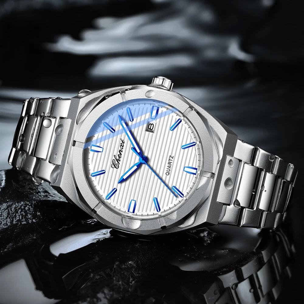 CHENXI спортивные кварцевые часы для мужчин лучший люксовый бренд светящиеся