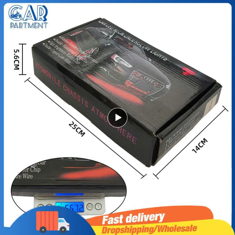 

7 цветов Автомобильные светодиодные ходовые огни, многофункциональное освещение, управление цветом, Rgb атмосферные огни, автомобильные декоративные водонепроницаемые