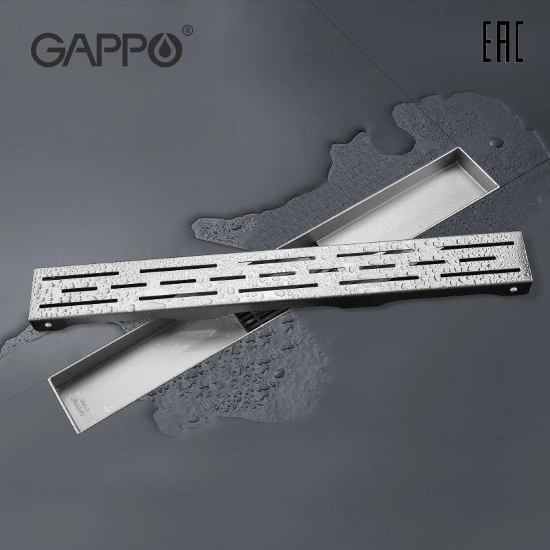 Gappo long drain in the floor for shower cabin Cork bathroom equipment g85007-1 | Обустройство дома